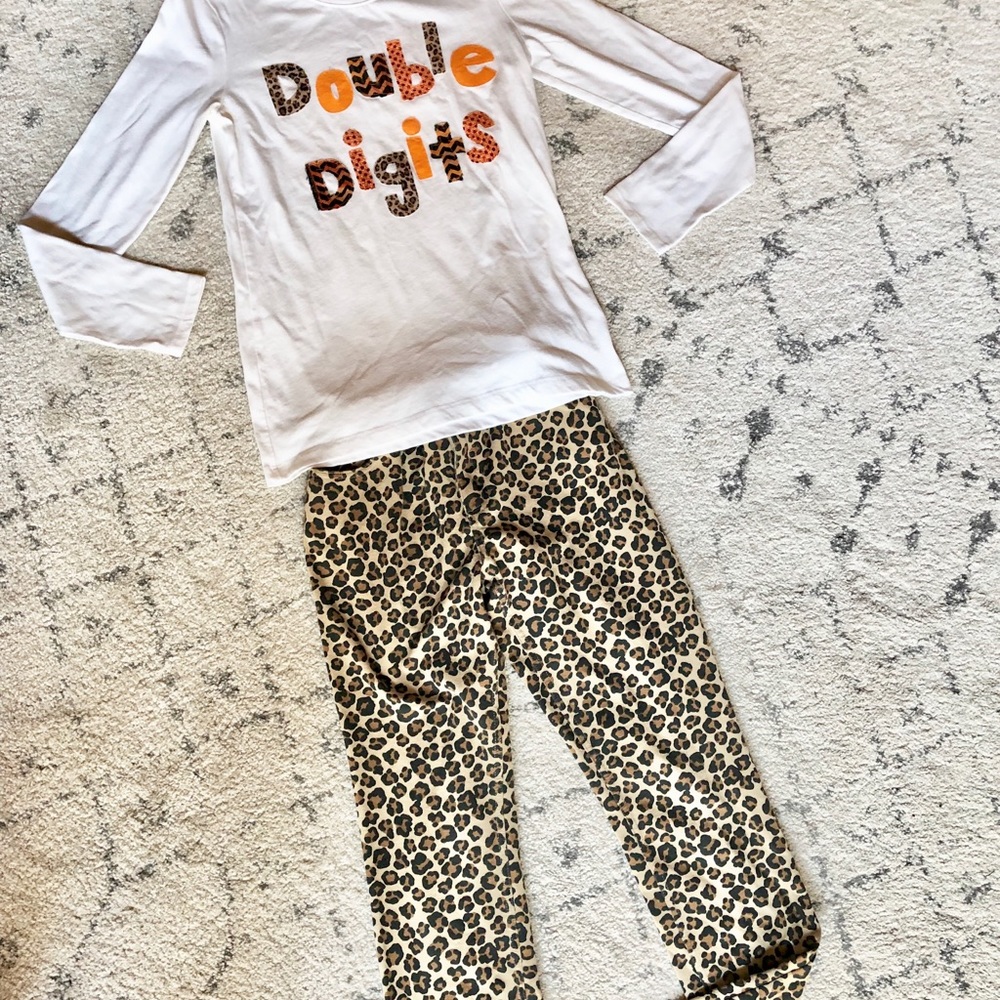 Custom Cheetah print 10 Birthday outfit